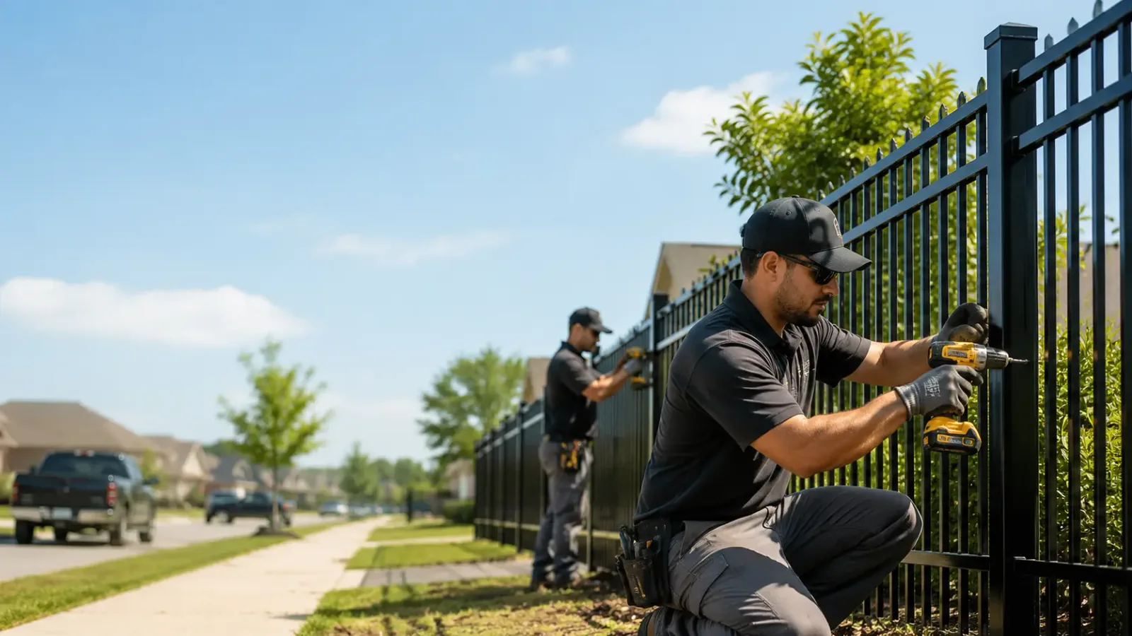 Metal Fence Installation in Magnolia, TX